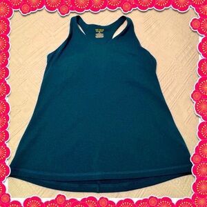 Women’s Tek Gear Workout Gear tank top - teal - medium - shelf bra -  BOGO